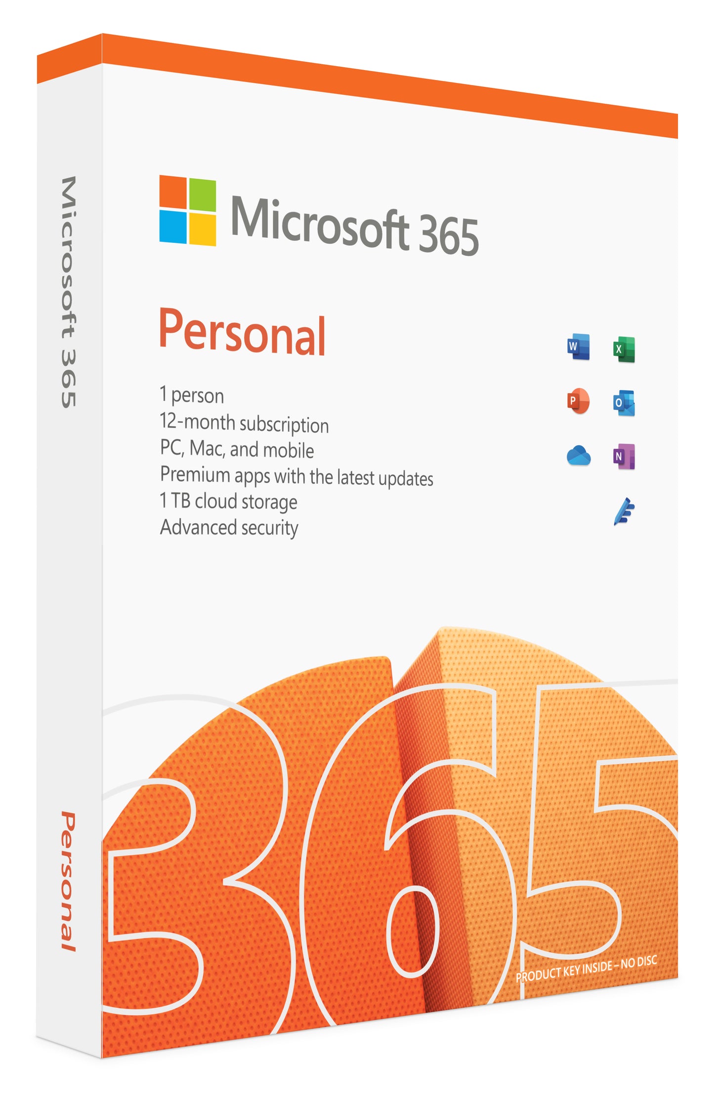 OFFICE 365 PERSONAL PLAN (1 AÑO, HASTA 5 DISPOSITIVOS)