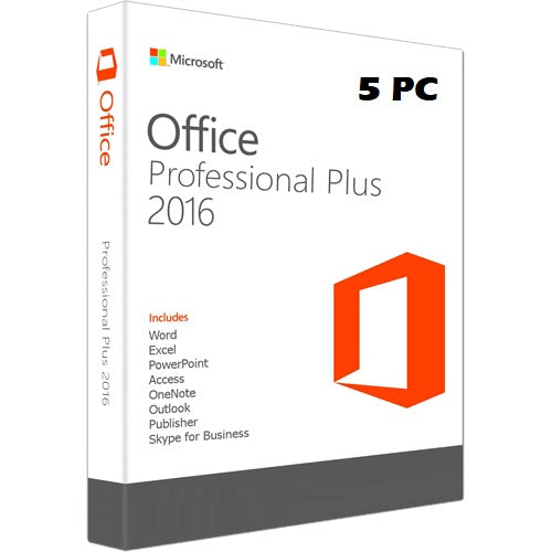 OFFICE PROFESIONAL PLUS 2016 (5 PC)