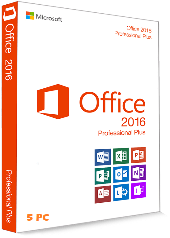 OFFICE PROFESIONAL PLUS 2016 (5 PC)