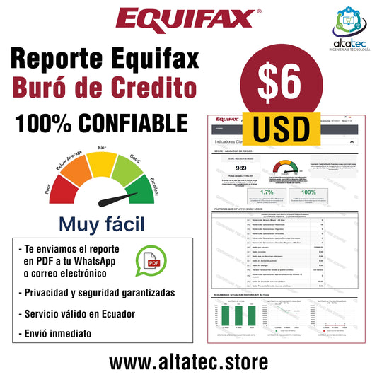𝗥𝗲𝗽𝗼𝗿𝘁𝗲 𝗘𝗤𝗨𝗜𝗙𝗔𝗫 - 𝗕𝘂𝗿𝗼́ 𝗱𝗲 𝗖𝗿𝗲́𝗱𝗶𝘁𝗼 𝗲𝗻 𝟱 𝗺𝗶𝗻𝘂𝘁𝗼𝘀